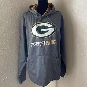 NFL Team Apparel Warm Green Bay Packers Hoodie Size M Unisex Logo